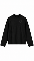 Boxy black on black long sleeve