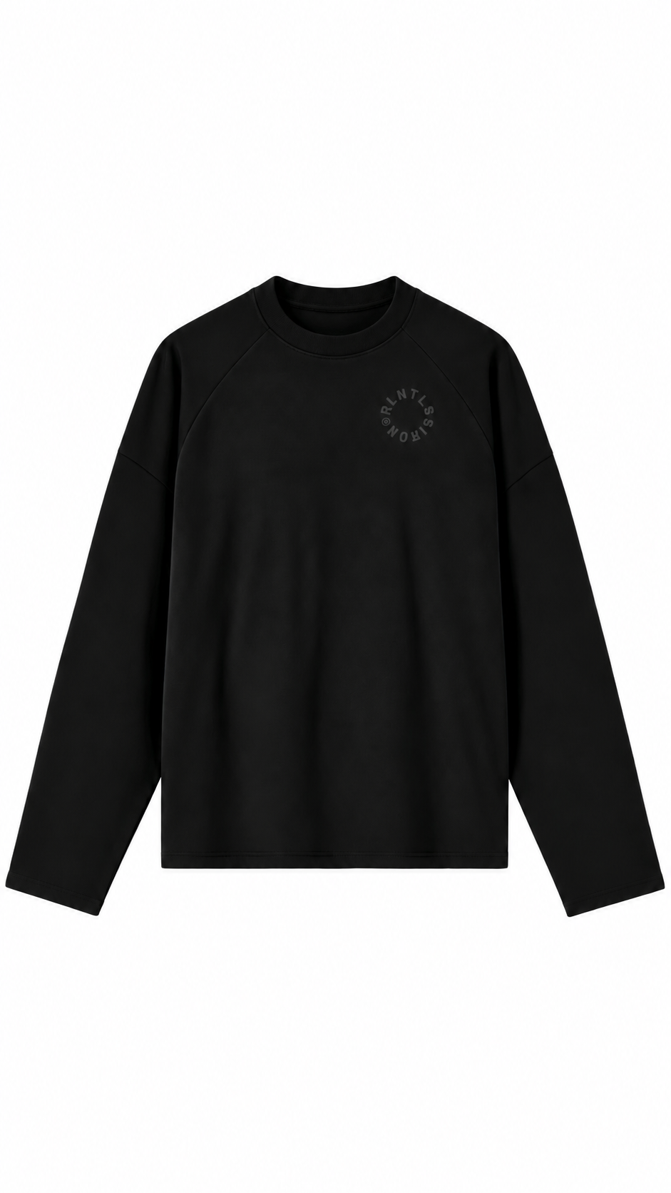 Boxy black on black long sleeve