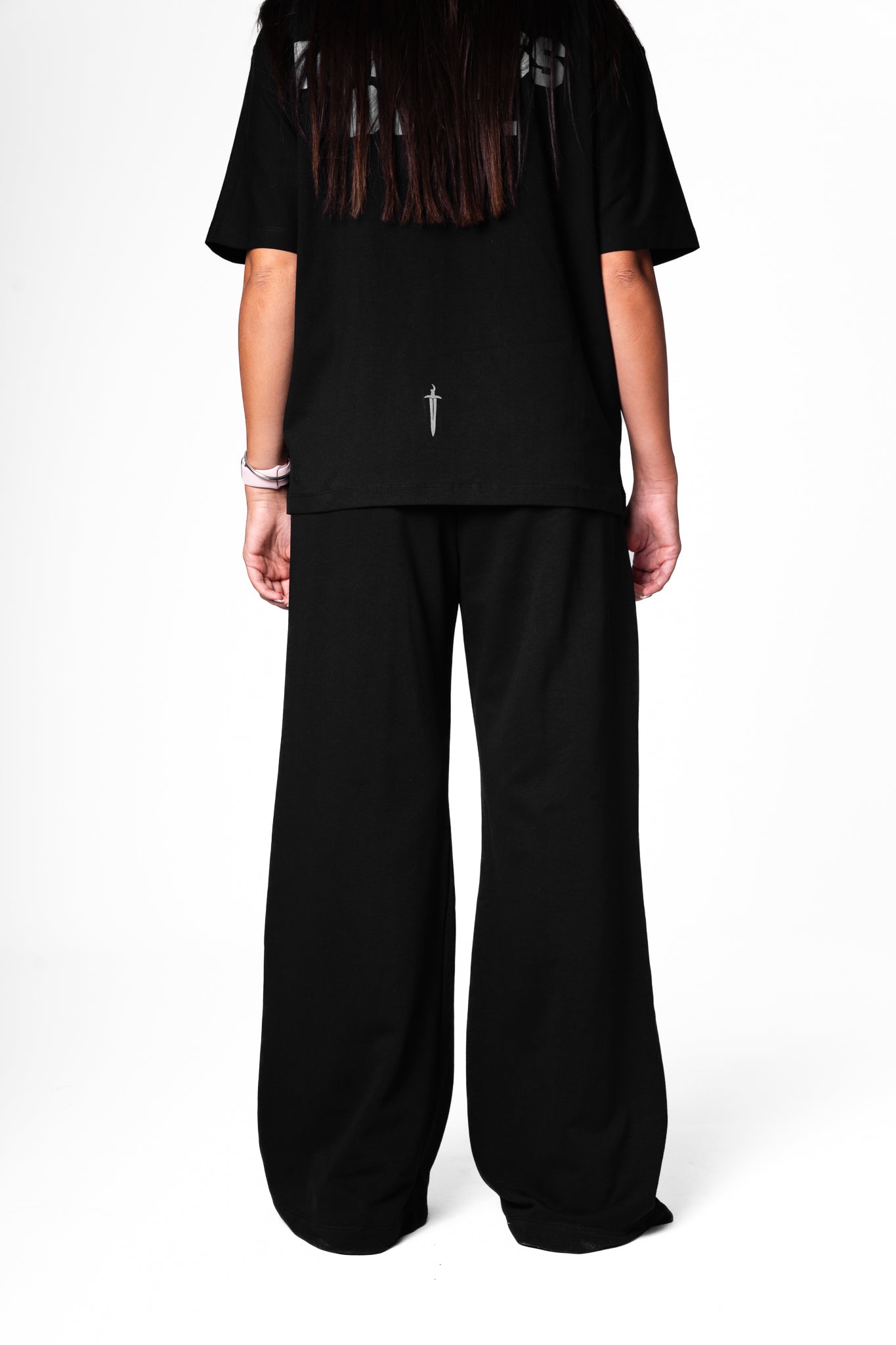 Black women straight leg pants