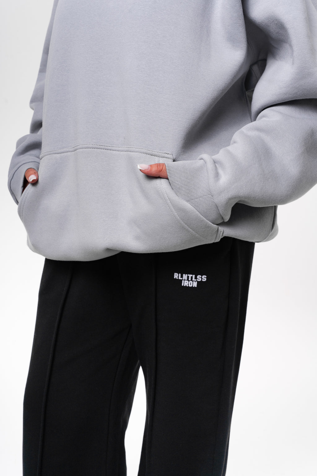 Women silver essential hoodie