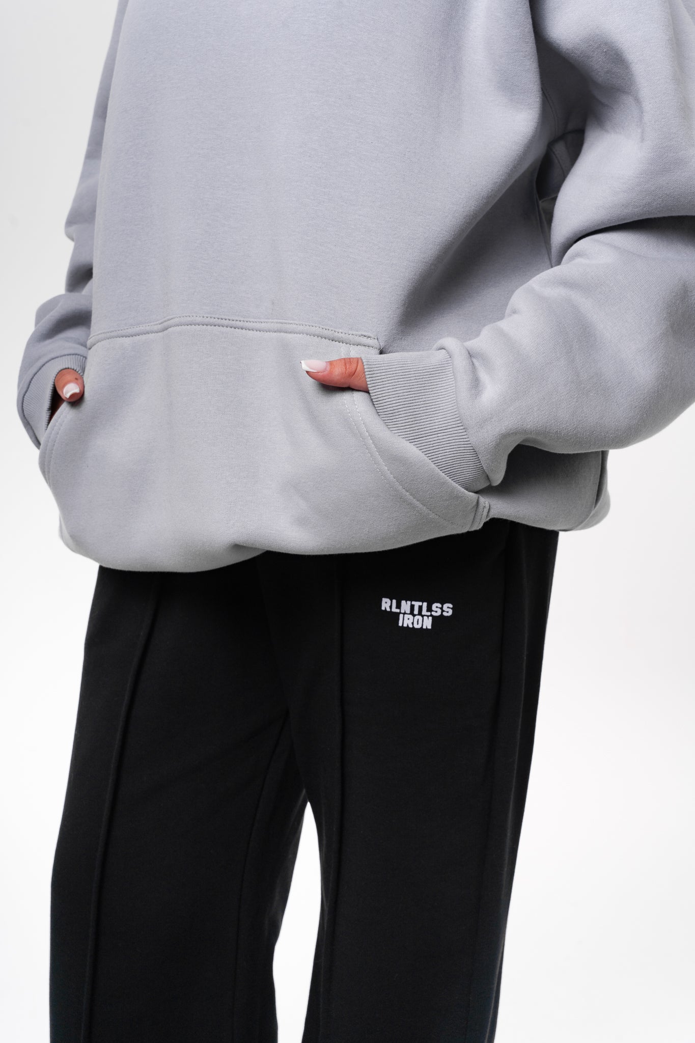 Women silver essential hoodie