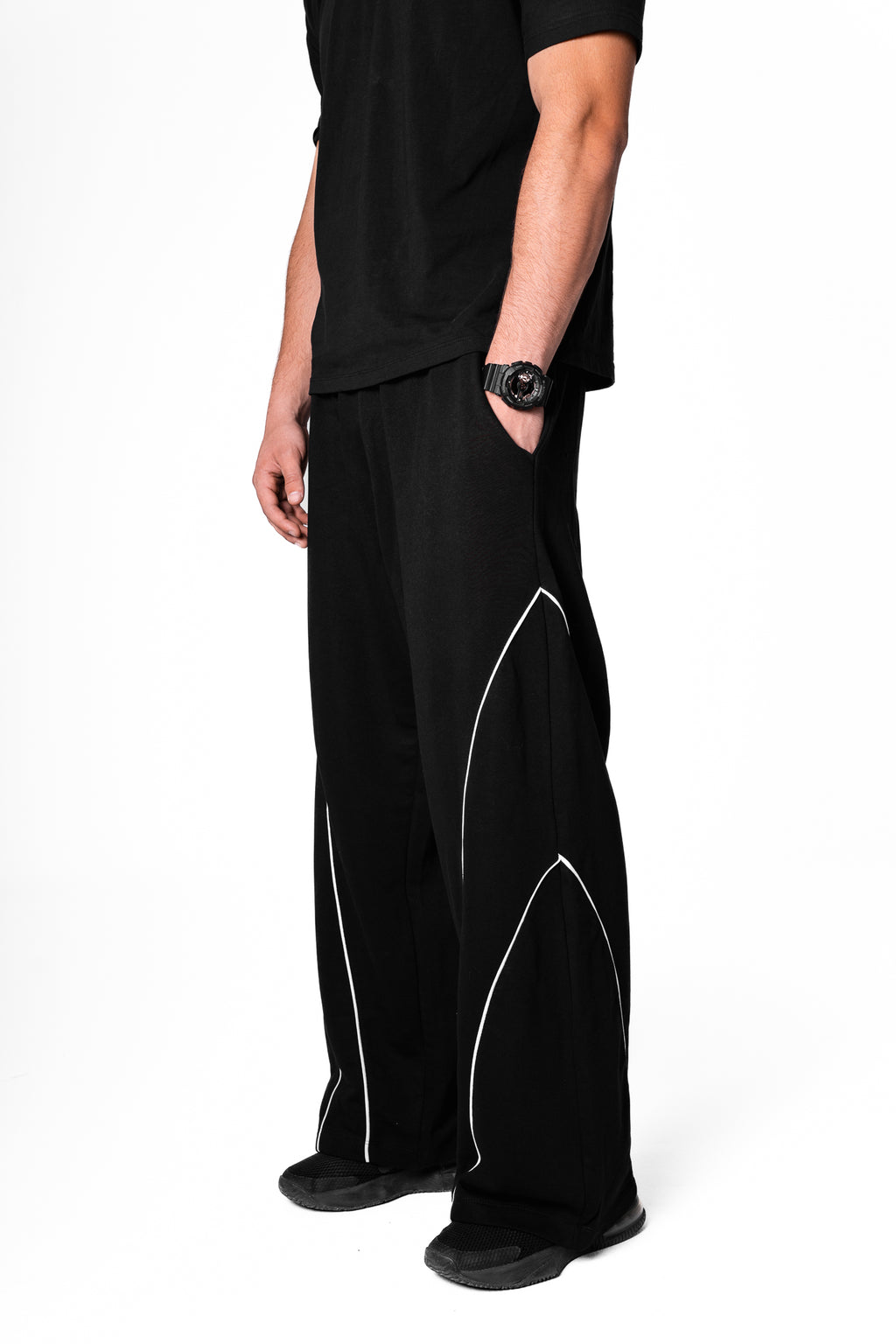 Retro straight leg pants