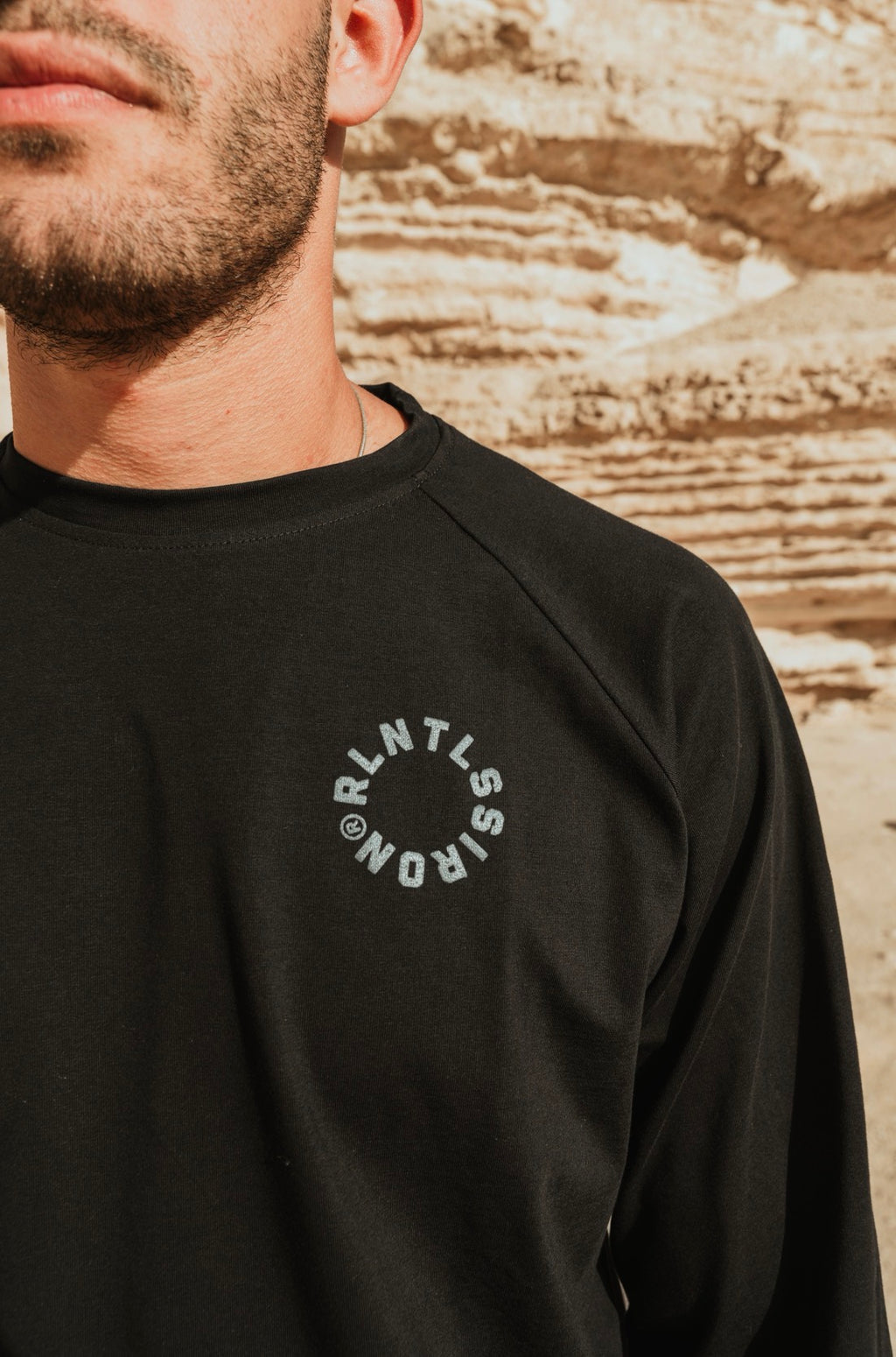 Boxy black on black long sleeve