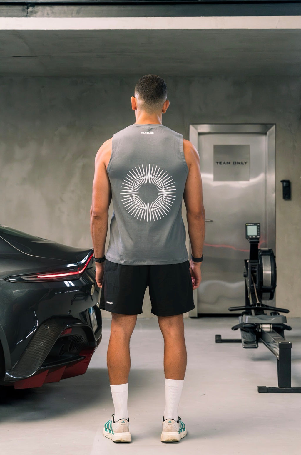 Hybrid grey tank top
