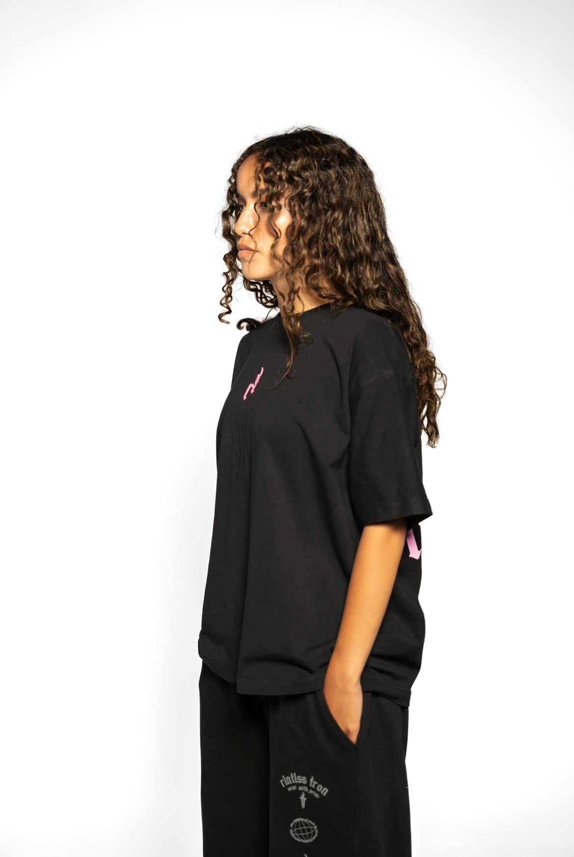 Pink oversized t-shirt