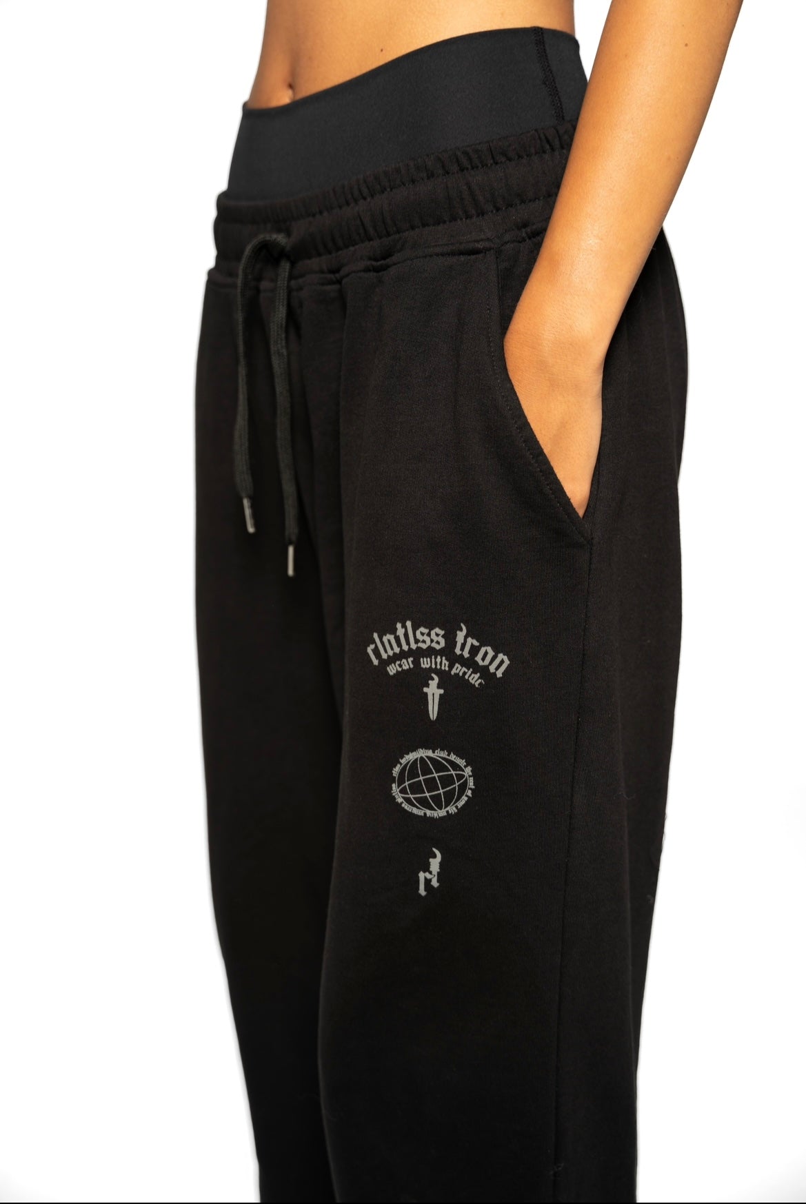 Women Black baggy sweats