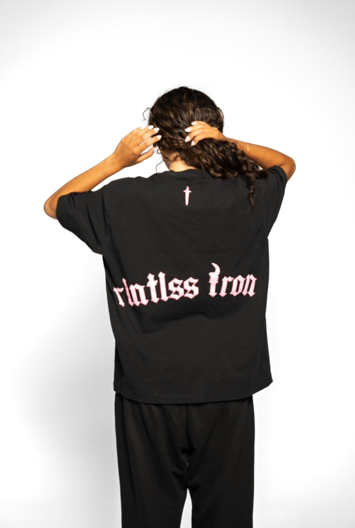 Pink oversized t-shirt