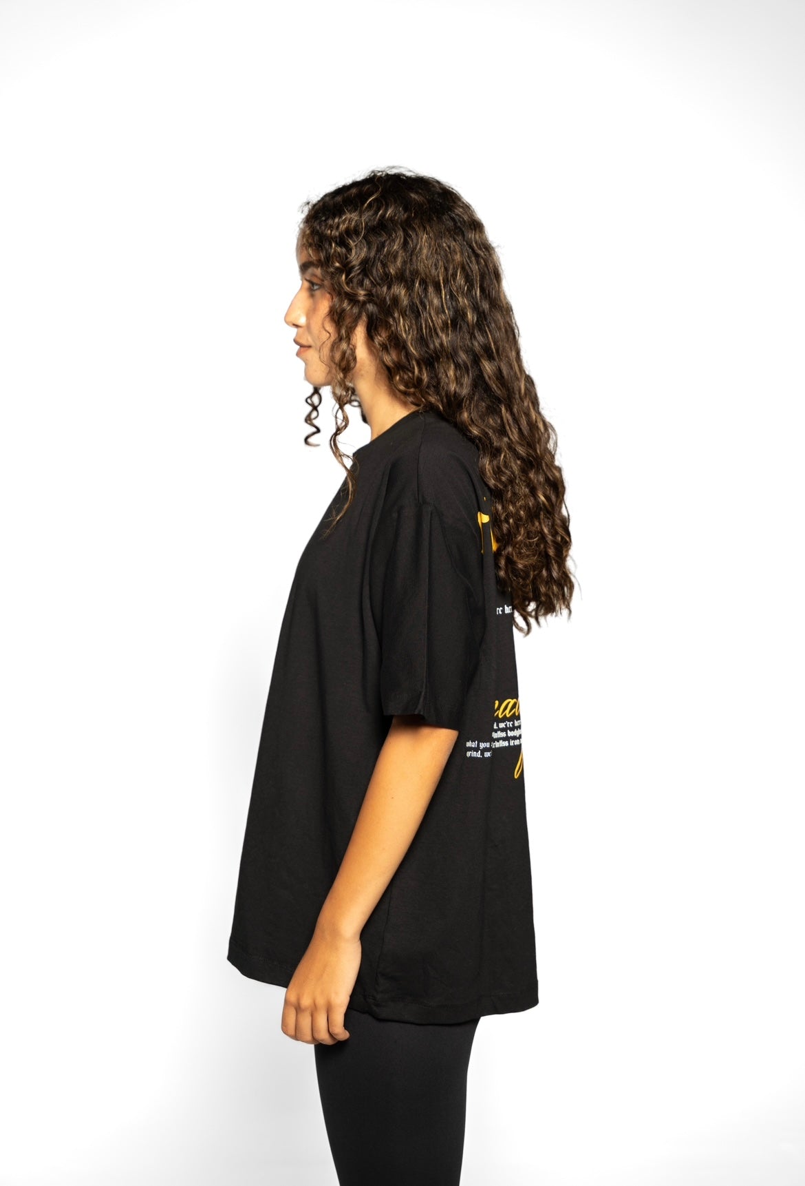 Women yellow oversized t-shirt