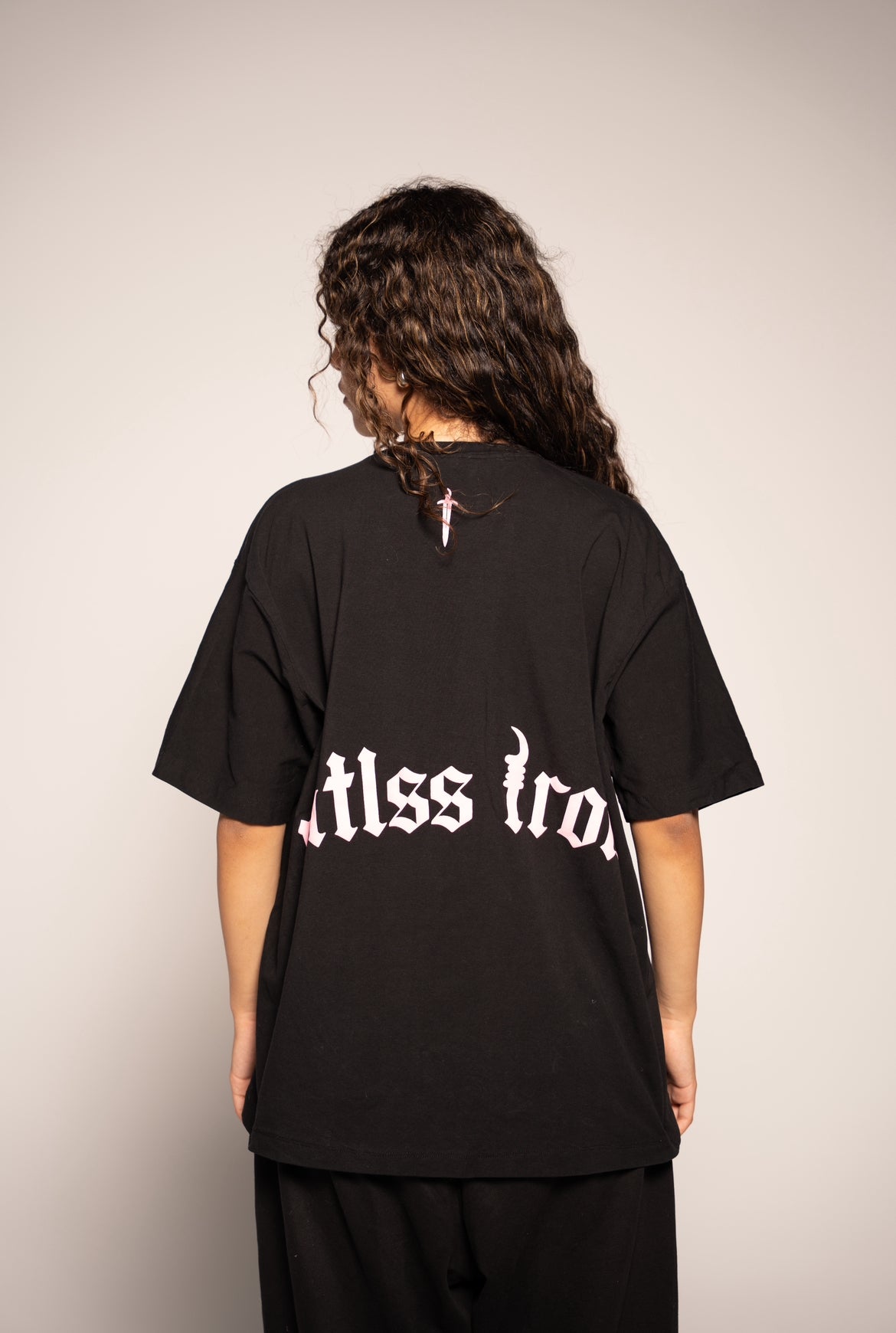 Pink oversized t-shirt