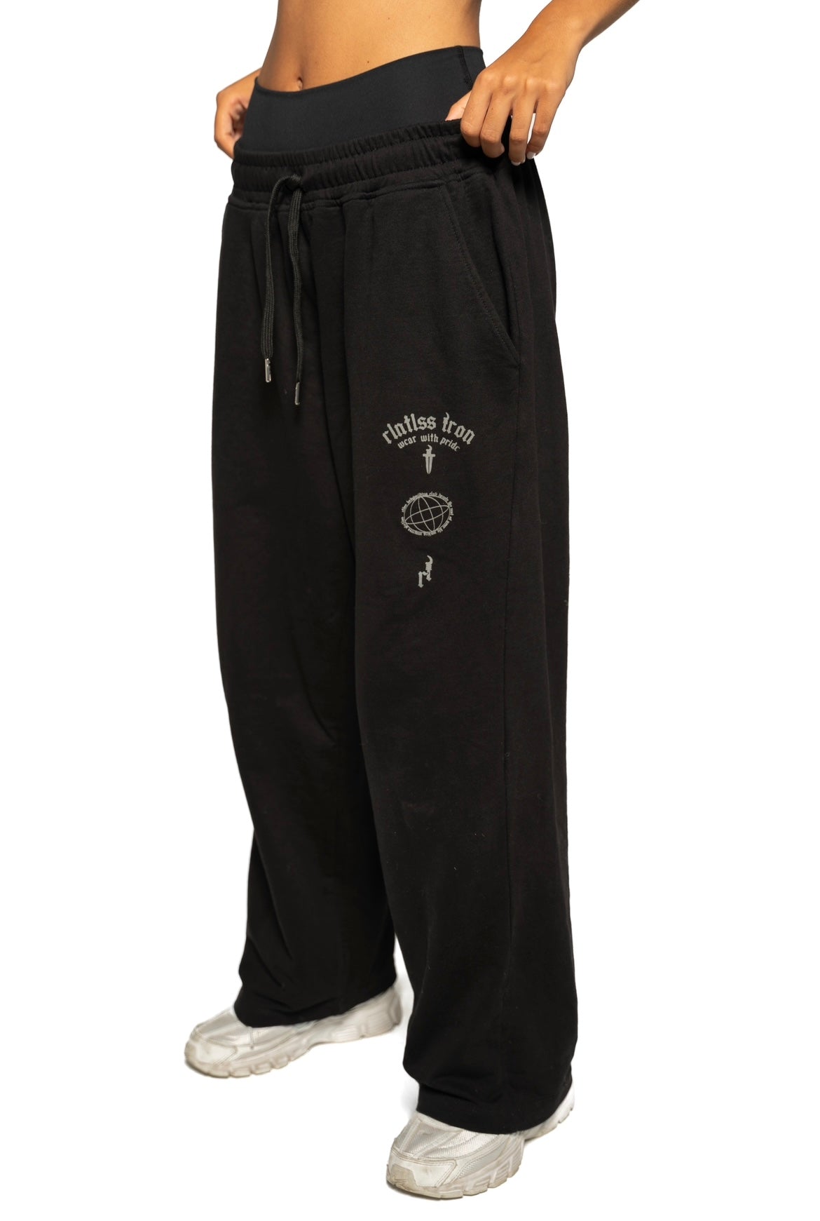 Women Black baggy sweats