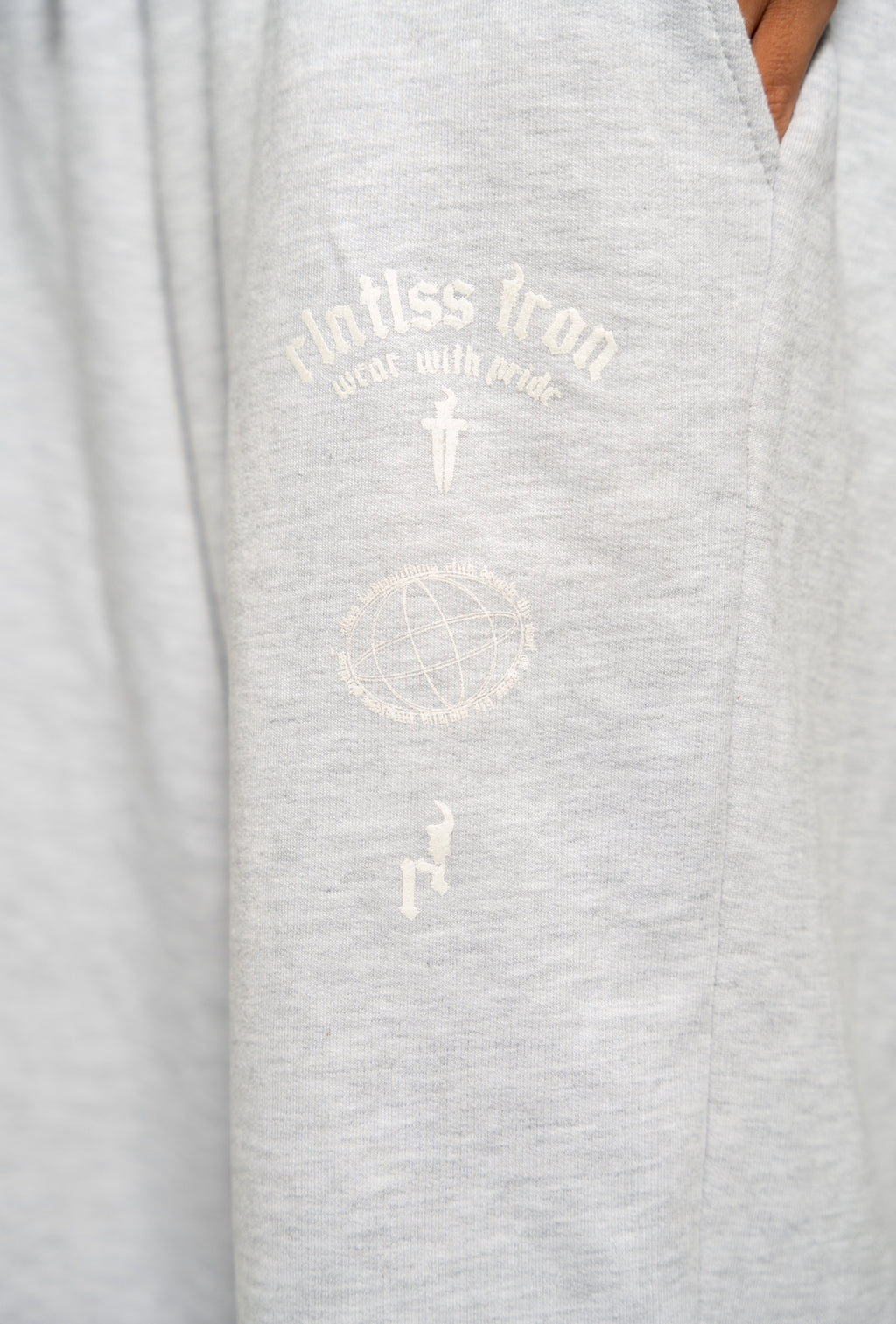 Women grey oversized pants