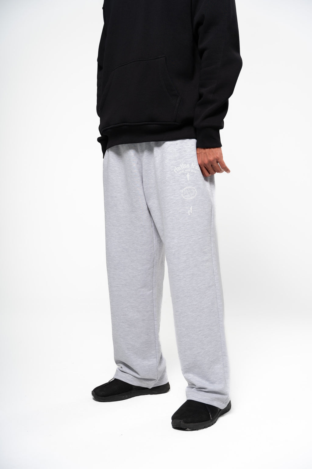 GREY PANTS STRAIGHT LEG OVERSIZED