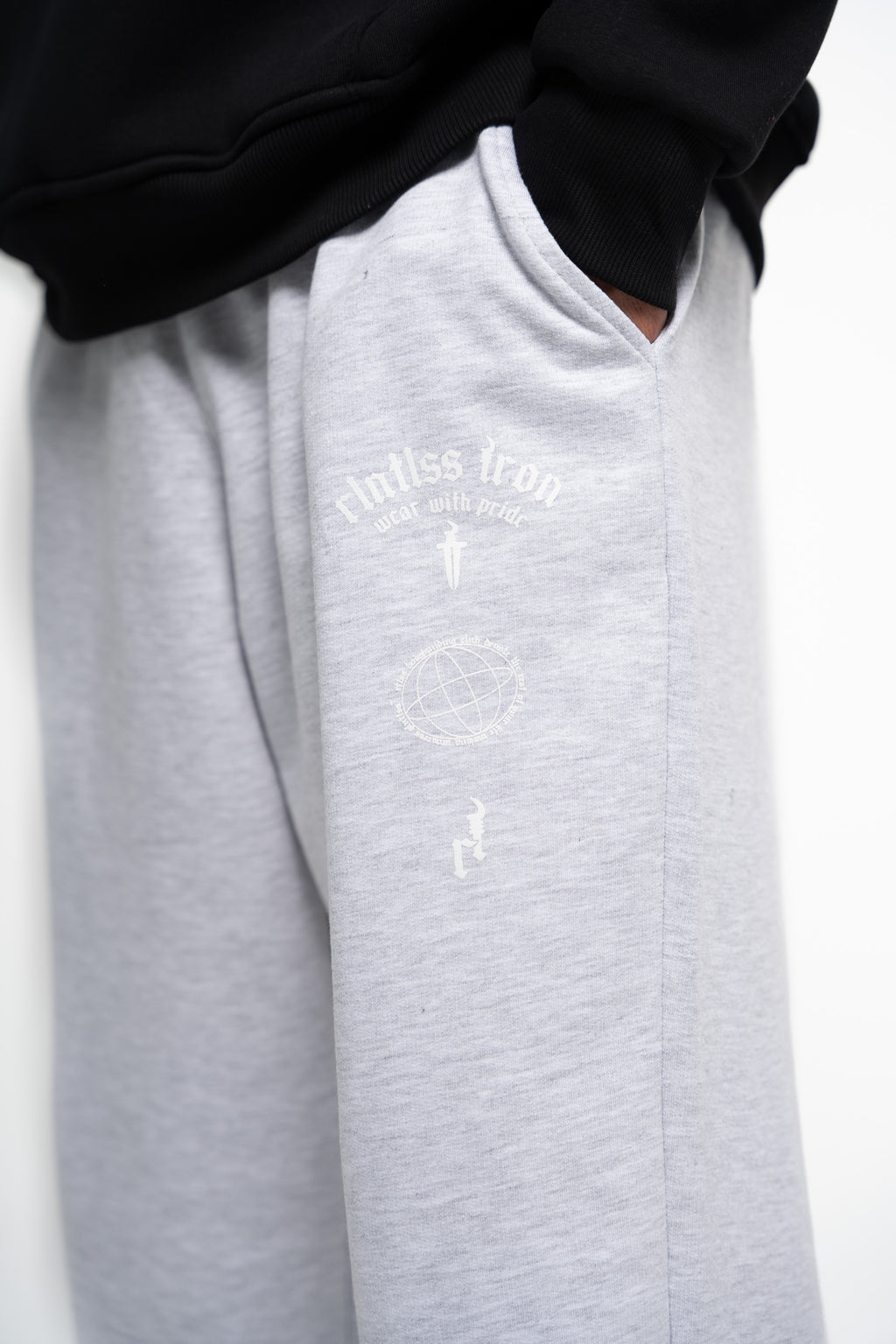 GREY PANTS STRAIGHT LEG OVERSIZED