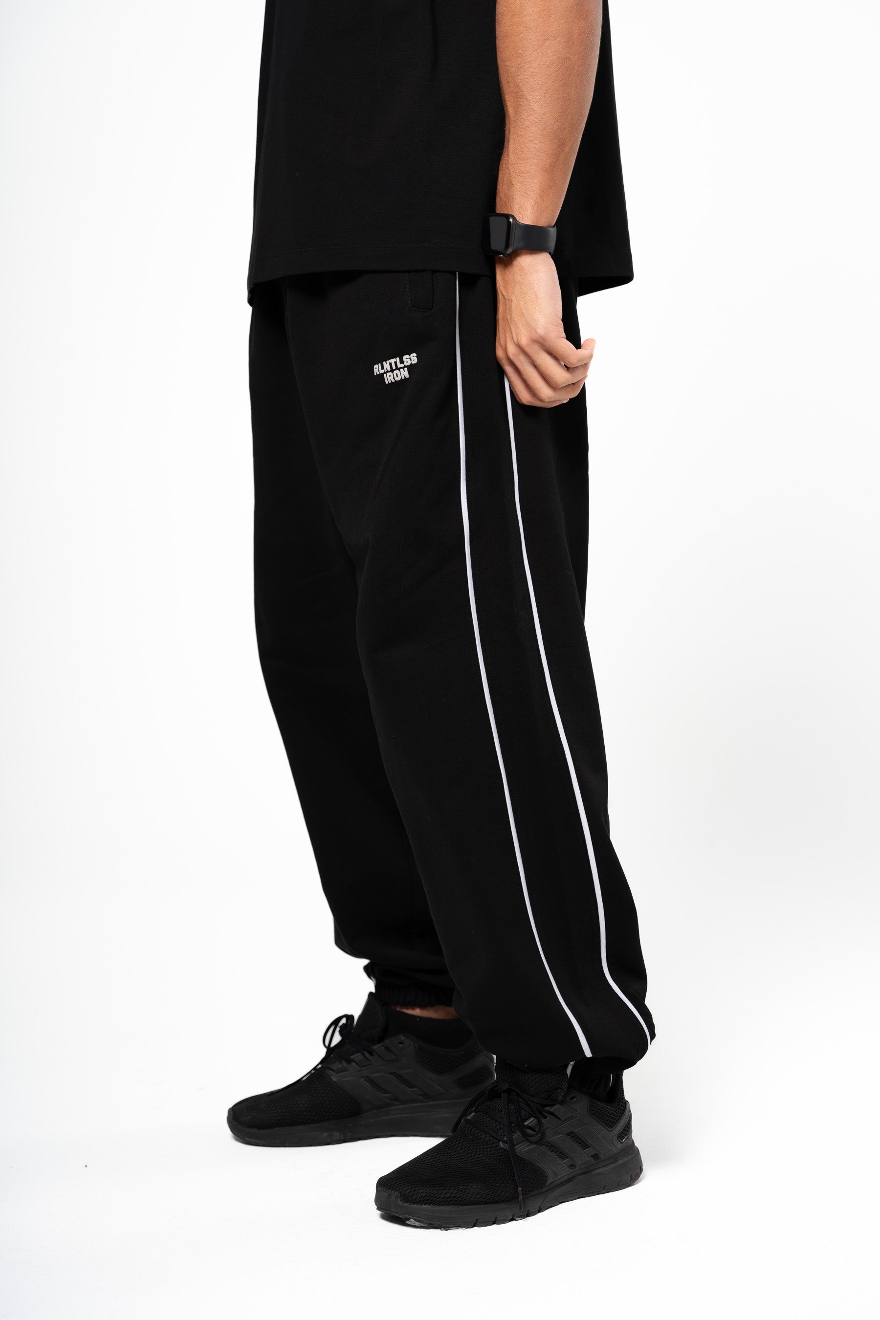 Areo-flecee cuffed two line leg pants