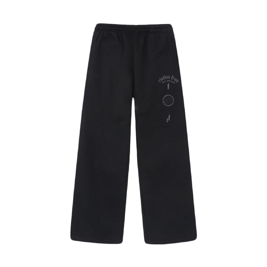 BLACK PANTS STRAIGHT LEG OVERSIZED