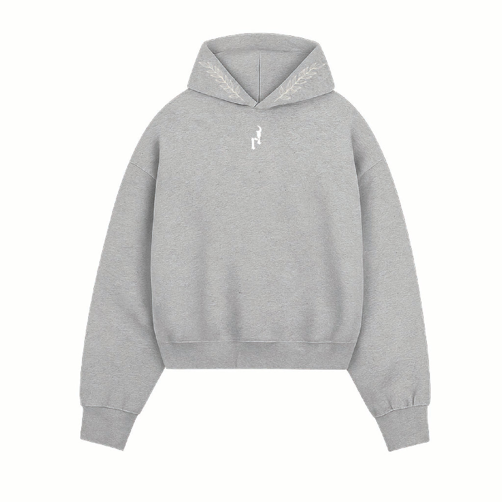 Ash Grey Feather Hoodie